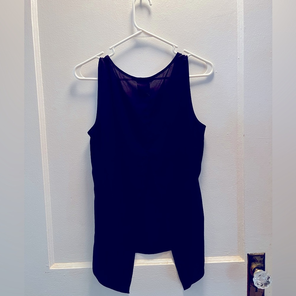 *Black* Express Split Back Blouse